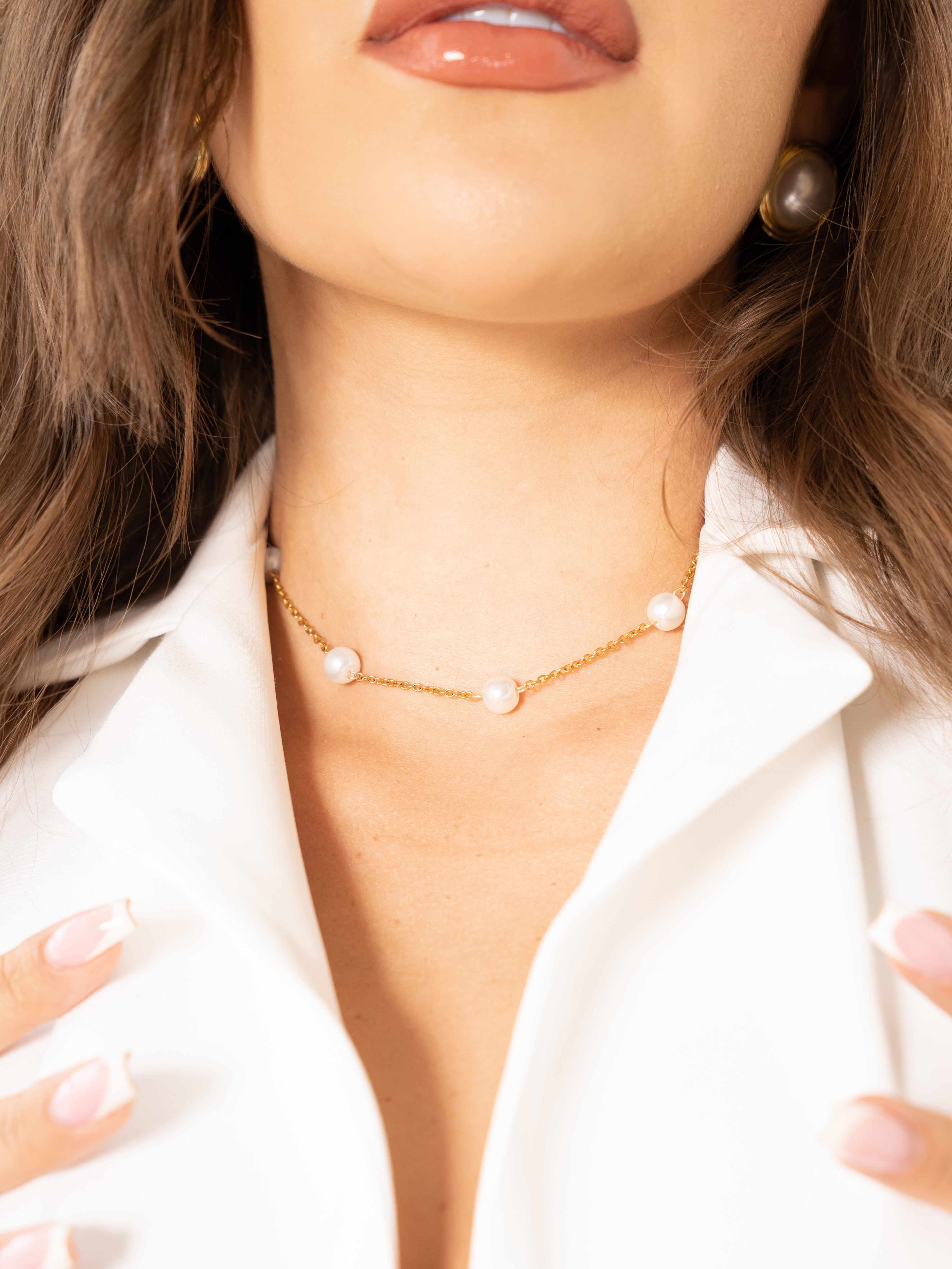 CHOKER PERLAS CADENITAS