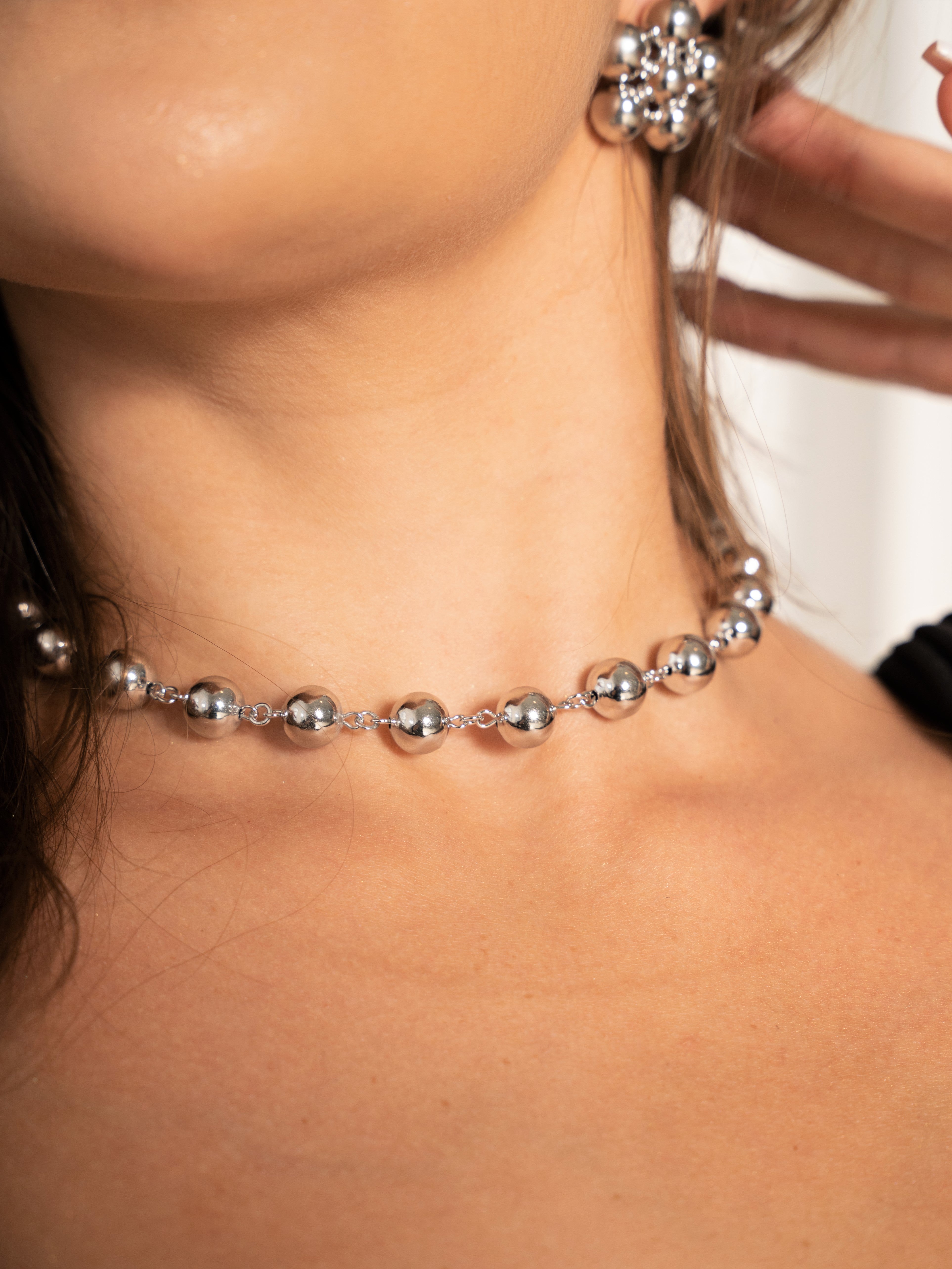 COLLAR BALINES SILVER MEDIANO