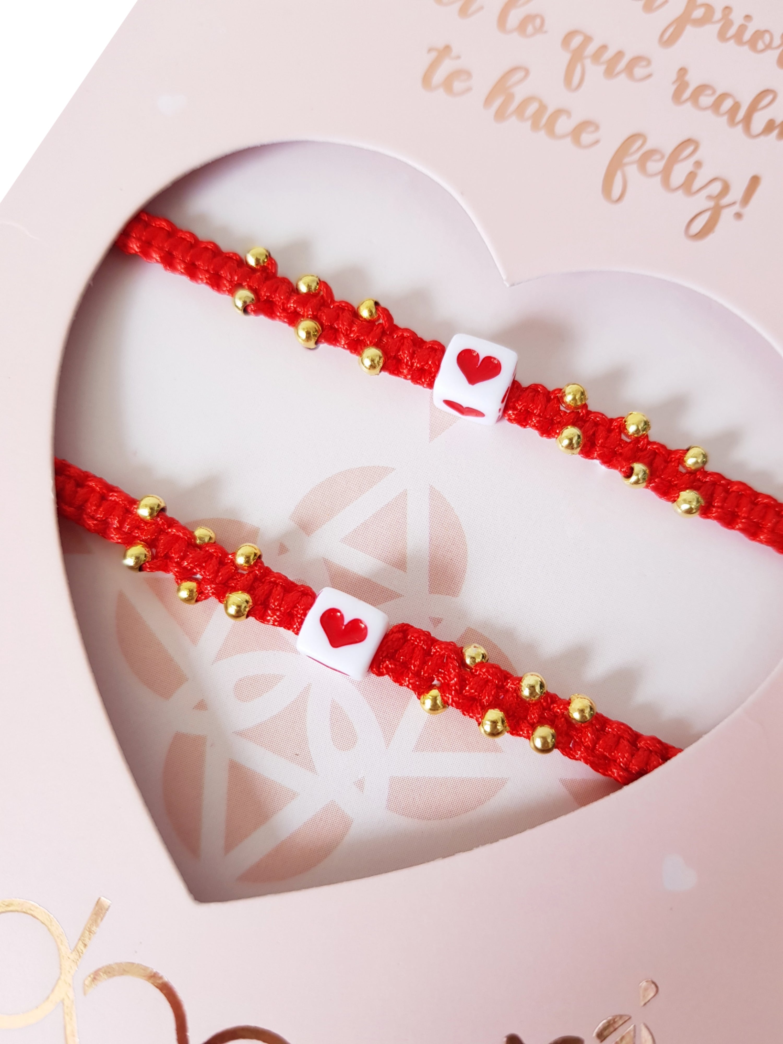 SET PULSERAS BFF RED CORA