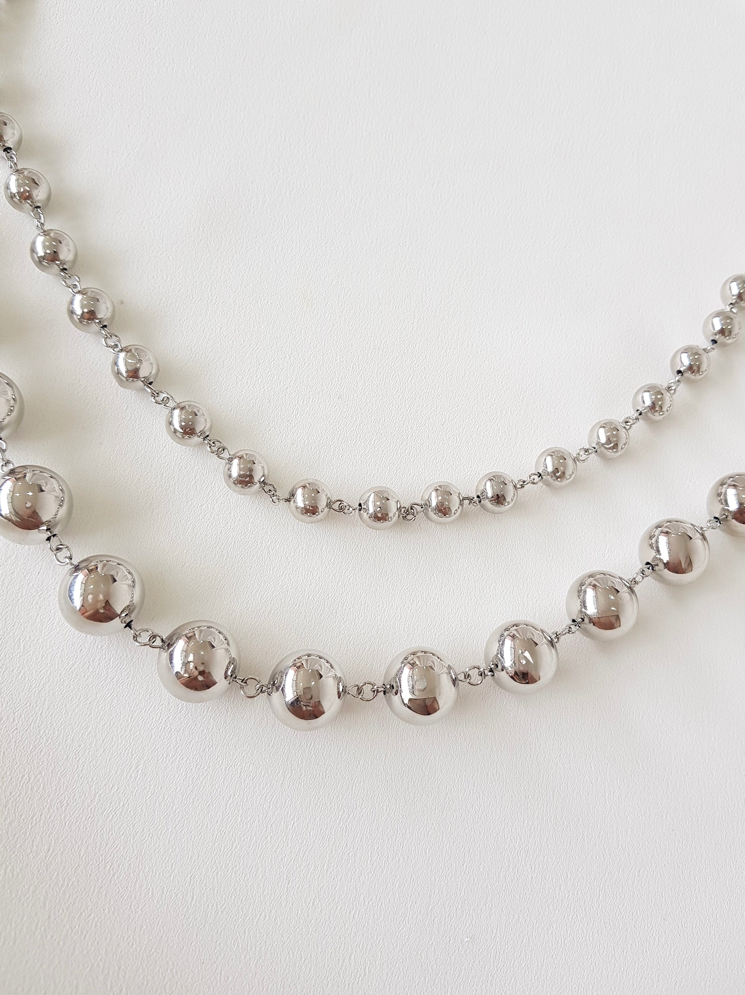 COLLAR BALINES SILVER GRANDE