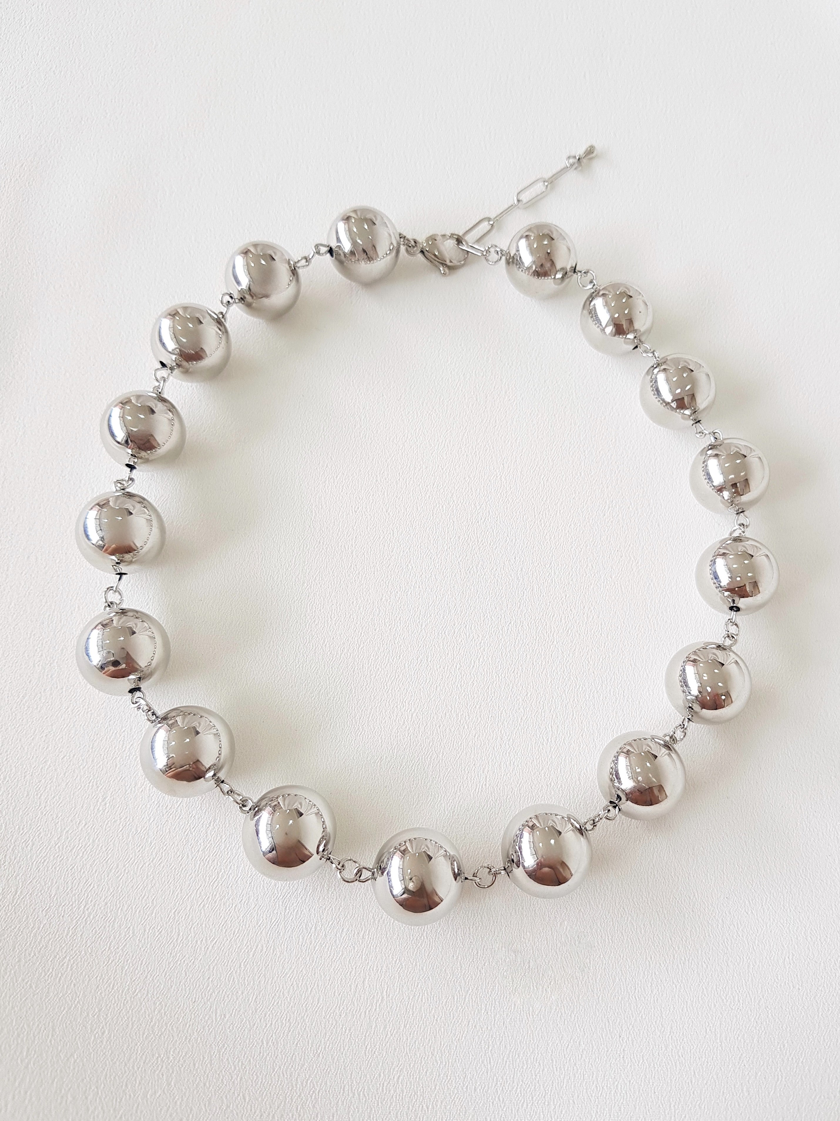 COLLAR BALINES SILVER GRANDE