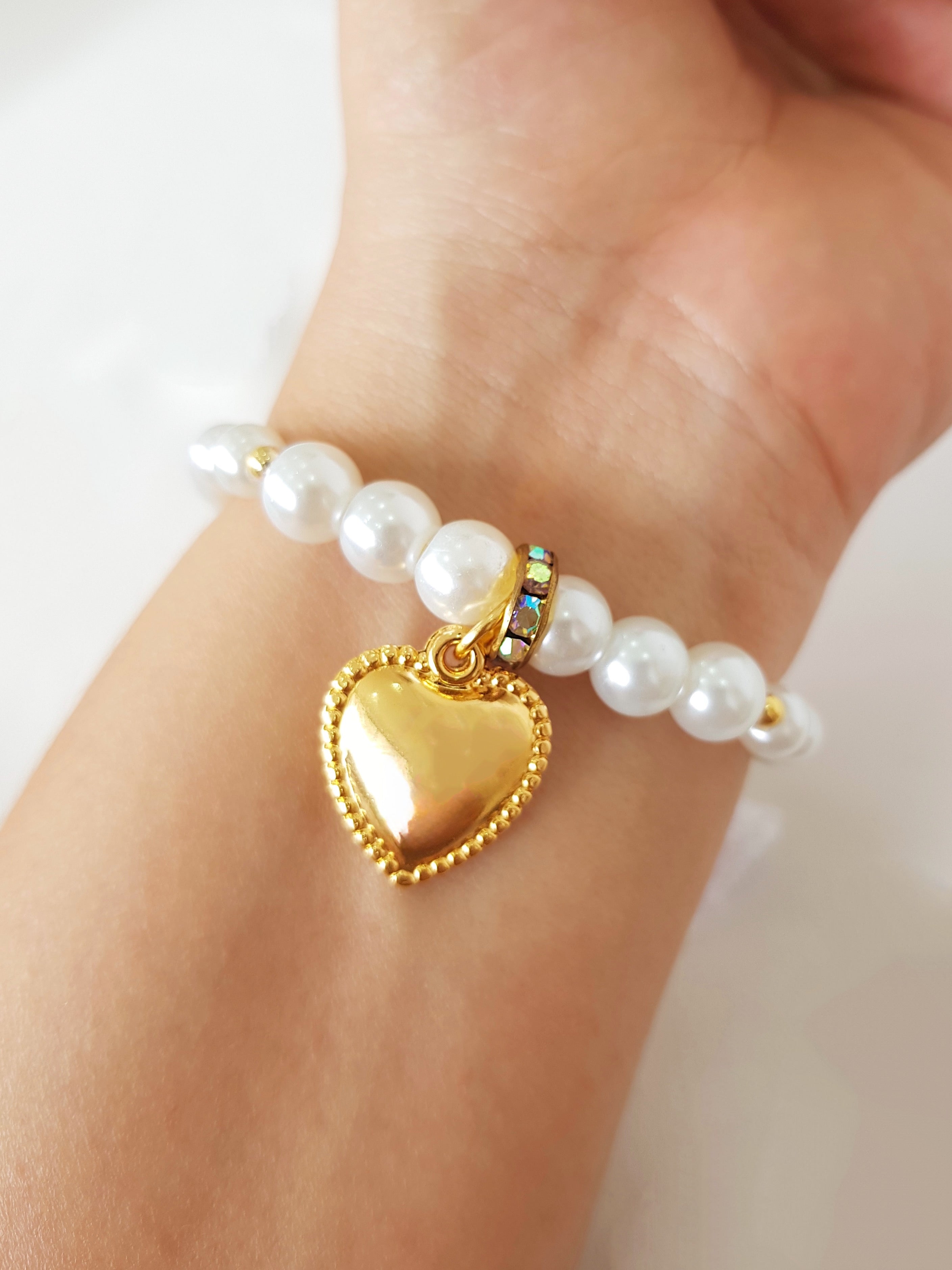 PULSERA PERLAS CORAZÓN